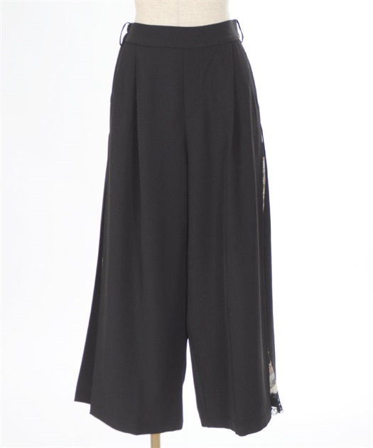 スカーフ柄切替ワイドパンツ | outlet | axes femme online shop スカーフ柄切替ワイドパンツ | outlet | axes femme online shop