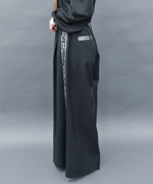 ジャガードラインワイドパンツ | POETIQUE | axes femme online shop