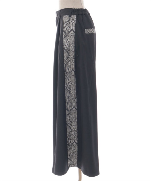 ジャガードラインワイドパンツ | POETIQUE | axes femme online shop