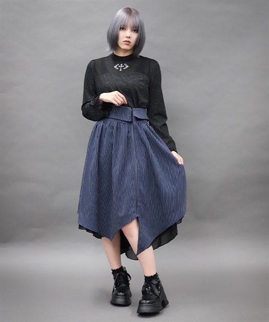 イレヘムZIPデザインスカート | axes femme online shop