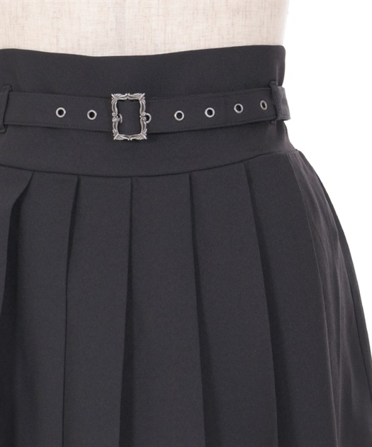 ベルト付スリットプリーツスカート | axes femme | axes femme ベルト付スリットプリーツスカート | axes femme | axes femme