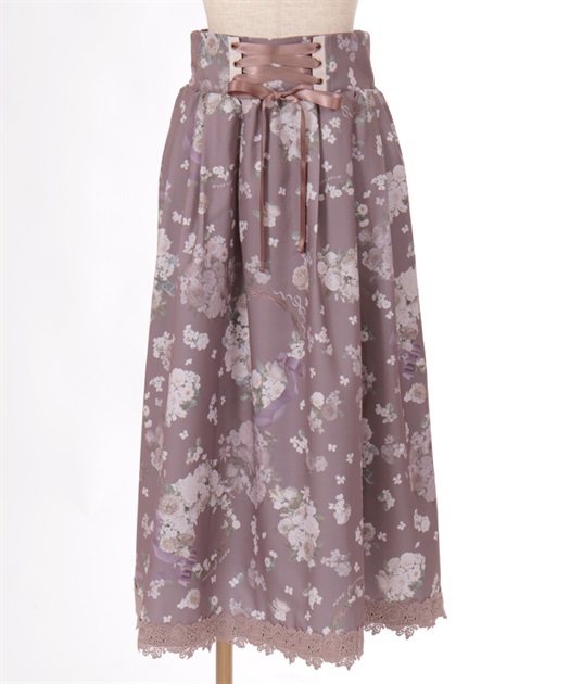 ローズリース柄スカート | outlet | axes femme online shop ローズリース柄スカート | outlet | axes femme online shop
