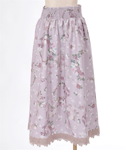 ローズリース柄スカート | outlet | axes femme online shop ローズリース柄スカート | outlet | axes femme online shop