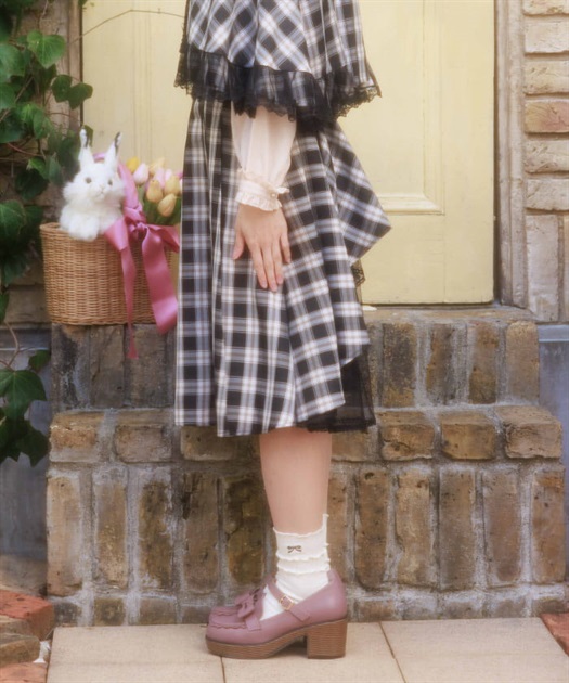 リボン付バックフリルスカート | POETIQUE | axes femme online shop
