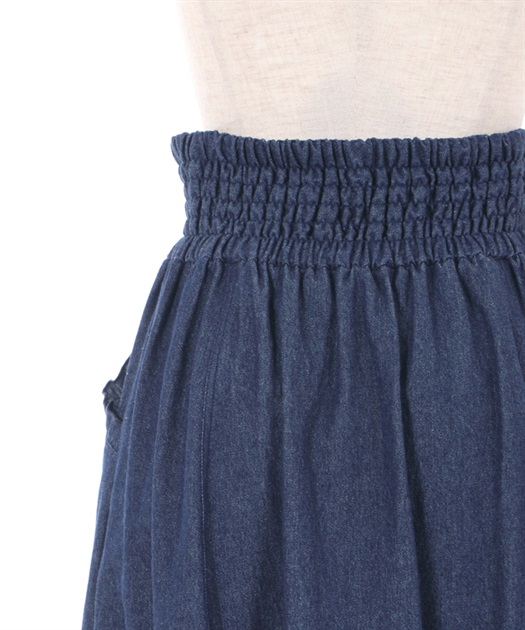 パール釦デザインデニムスカート | outlet | axes femme online shop パール釦デザインデニムスカート | outlet | axes femme online shop