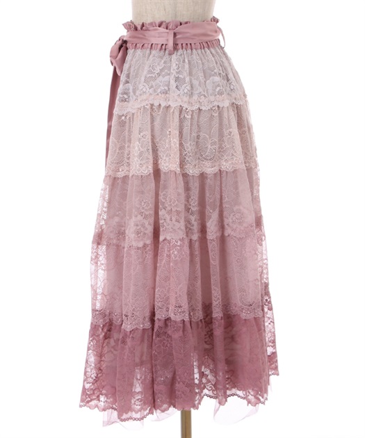グラデカラーレーススカート | outlet | axes femme online shop グラデカラーレーススカート | outlet | axes femme online shop