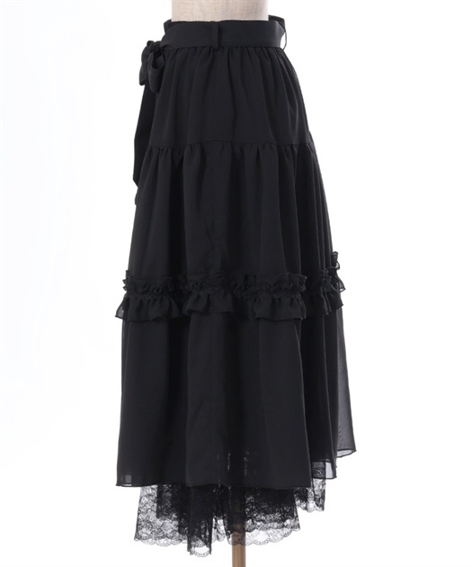 裾レースティアードスカート | outlet | axes femme online shop 裾レースティアードスカート | outlet | axes femme online shop