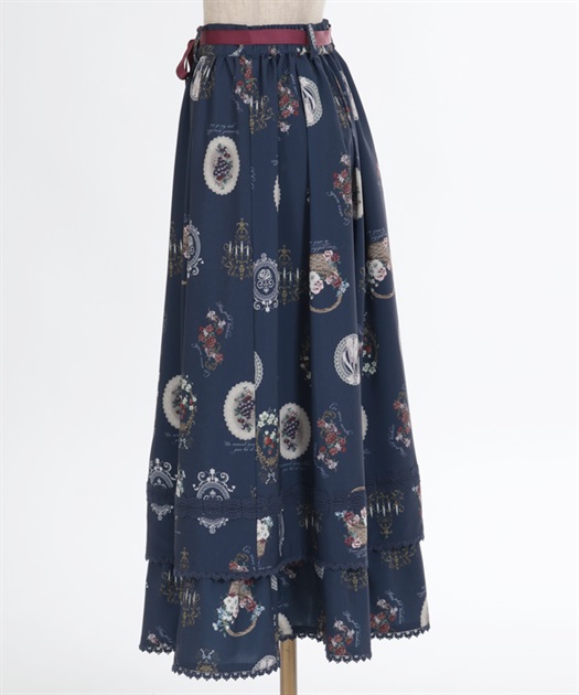 アンティークフルーツ柄スカート | axes femme | axes femme アンティークフルーツ柄スカート | axes femme | axes femme