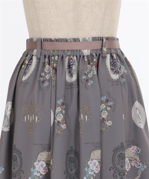 アンティークフルーツ柄スカート | outlet | axes femme online shop
