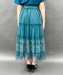 エトワール刺繍チュールスカート | 衣料 | axes femme online shop エトワール刺繍チュールスカート | 衣料 | axes femme online shop