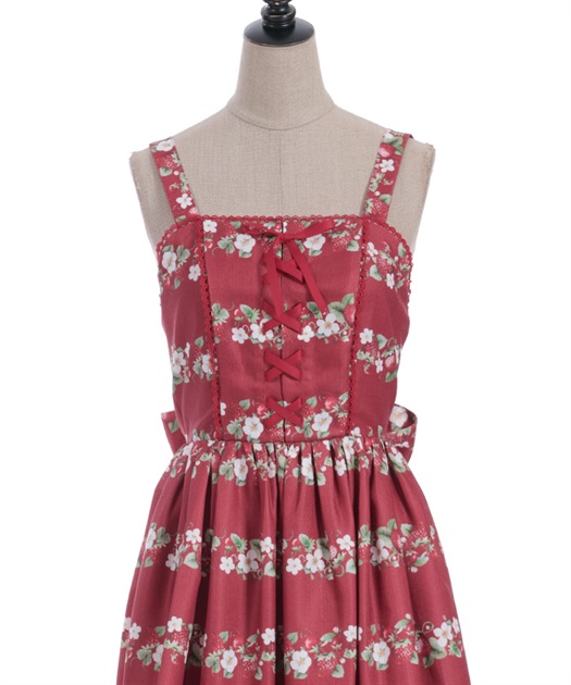 ベイクドベリーロング丈ジャンパースカート【三次予約】 | Chalmiere