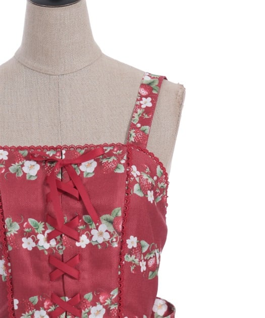 ベイクドベリーロング丈ジャンパースカート【二次予約】 | Chalmiere