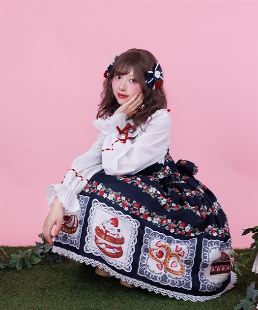 ベイクドベリージャンパースカートセット | Chalmiere | axes femme