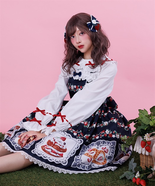 ベイクドベリージャンパースカートセット | Chalmiere | axes femme