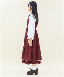 連釦ストライプティアードワンピース | レディース服