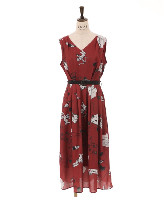 ハートキューピット柄ワンピース | outlet | axes femme online shop ハートキューピット柄ワンピース | outlet | axes femme online shop