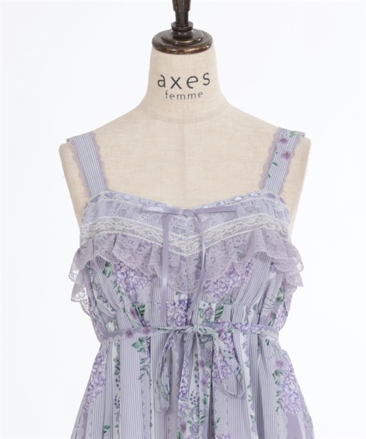 紫陽花柄Aラインワンピース | outlet | axes femme online shop