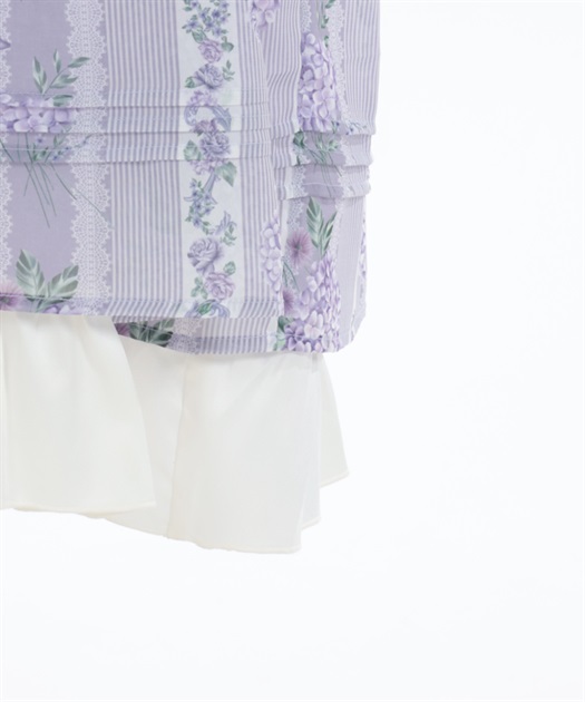 紫陽花柄Aラインワンピース | レディース服・レディース