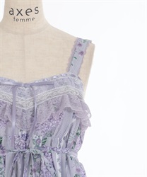 紫陽花柄Aラインワンピース | outlet | axes femme online shop