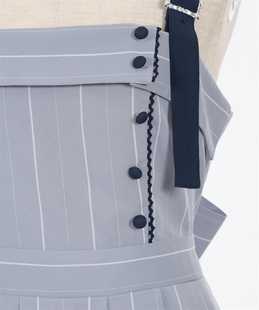 バックリボンストライプジャンパースカート | axes femme | axes バックリボンストライプジャンパースカート | axes femme | axes