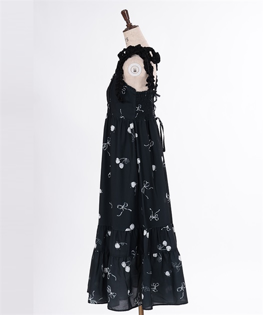 チェリー柄フリルリボンワンピース | outlet | axes femme チェリー柄フリルリボンワンピース | outlet | axes femme
