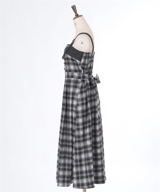 axes femme（アクシーズファム）の「レース切替刺繍ジャンスカ