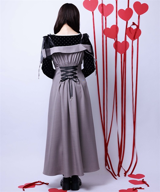 チュールリボン付ワンピース【予約】 | axes femme | axes femme