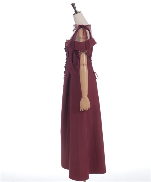 チュールリボン付ワンピース【予約】 | axes femme online shop