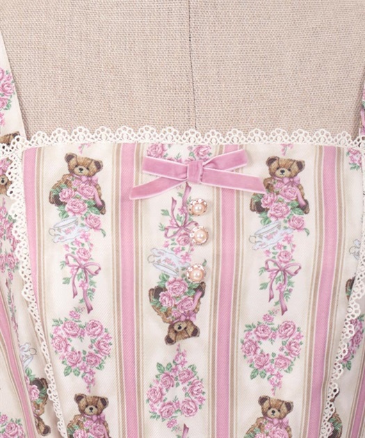 RosyBear柄ジャンスカ【Web限定商品】【期間限定販売 RosyBear柄ジャンスカ【Web限定商品】【期間限定販売