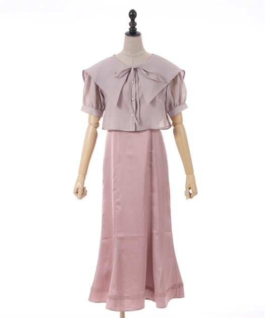 シアーブラウスセットワンピース | outlet | axes femme online shop シアーブラウスセットワンピース | outlet | axes femme online shop