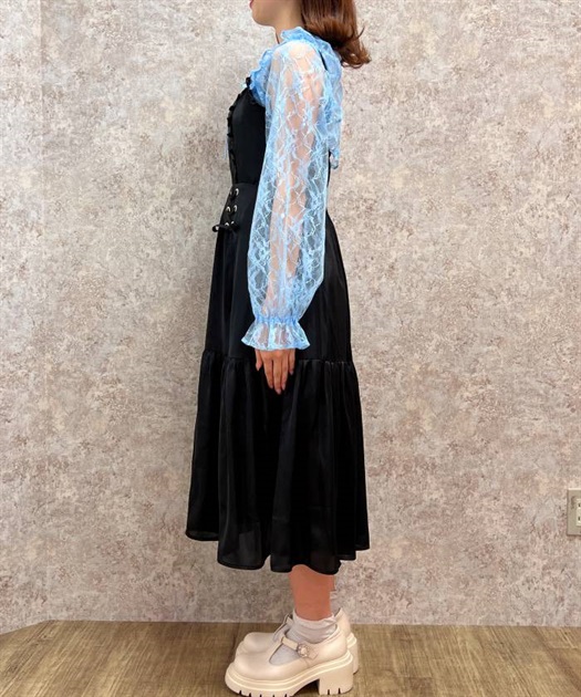 レースアップロングキャミワンピース | outlet | axes femme レースアップロングキャミワンピース | outlet | axes femme