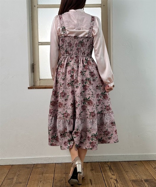 花総柄ビスチェラインジャンスカ | 衣料 | axes femme online shop 花総柄ビスチェラインジャンスカ | 衣料 | axes femme online shop