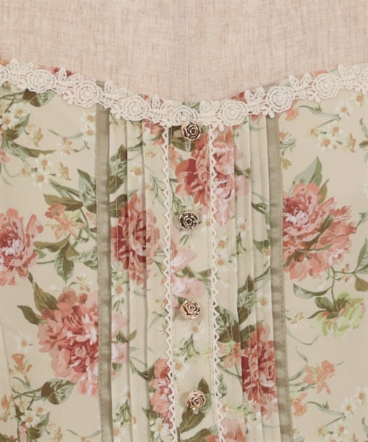 花総柄ビスチェラインジャンスカ | 衣料 | axes femme online shop 花総柄ビスチェラインジャンスカ | 衣料 | axes femme online shop