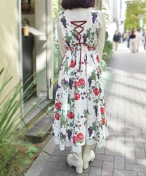 シーズナルフルーツ柄ジャンパースカート | axes femme | axes シーズナルフルーツ柄ジャンパースカート | axes femme | axes