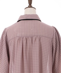 シアーチェックチュニックワンピース | outlet | axes femme シアーチェックチュニックワンピース | outlet | axes femme