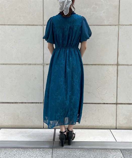 バルーン袖レースワンピース | outlet | axes femme online shop