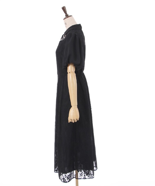 バルーン袖レースワンピース | outlet | axes femme online shop バルーン袖レースワンピース | outlet | axes femme online shop