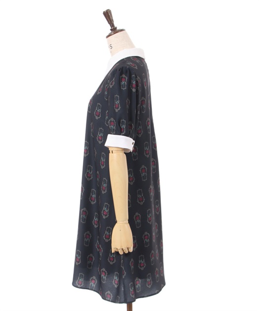 ローズセルクイユ柄サックワンピース | outlet | axes femme ローズセルクイユ柄サックワンピース | outlet | axes femme