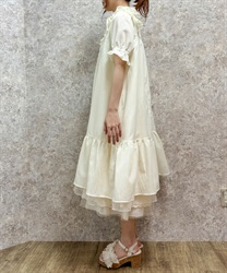 コットン風フリルAラインワンピース | 衣料 | axes femme コットン風フリルAラインワンピース | 衣料 | axes femme