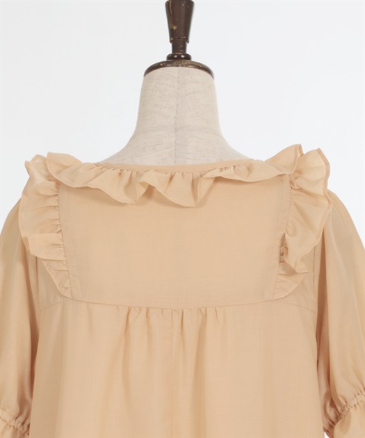 コットン風フリルAラインワンピース | outlet | axes femme コットン風フリルAラインワンピース | outlet | axes femme