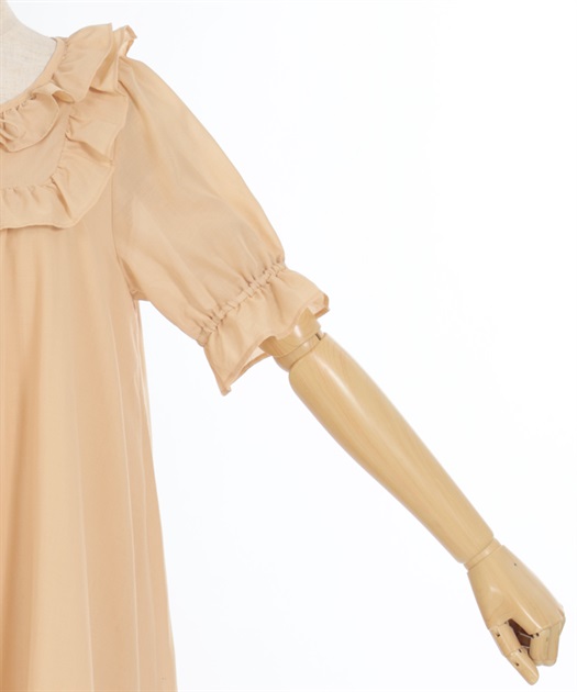 コットン風フリルAラインワンピース | outlet | axes femme コットン風フリルAラインワンピース | outlet | axes femme