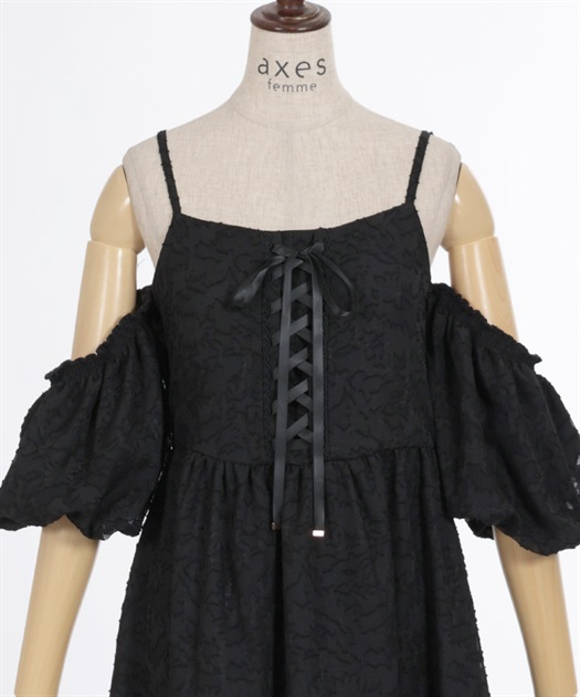 シアージャカードバルーンワンピース | 衣料 | axes femme シアージャカードバルーンワンピース | 衣料 | axes femme