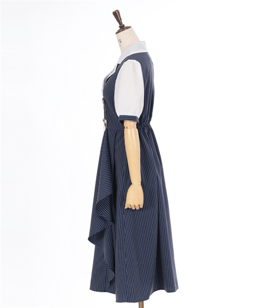 夜空刺繍襟ドッキングワンピース | axes femme | axes femme 夜空刺繍襟ドッキングワンピース | axes femme | axes femme