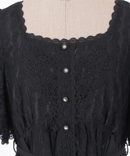 レース×シフォンドレス風ワンピース | axes femme | axes femme レース×シフォンドレス風ワンピース | axes femme | axes femme