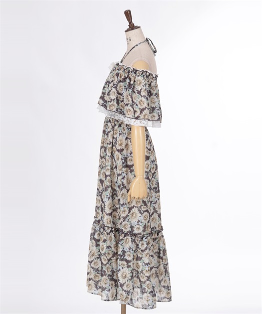 ひまわり柄サマードレス | outlet | axes femme online shop ひまわり柄サマードレス | outlet | axes femme online shop