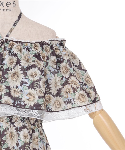 ひまわり柄サマードレス【期間限定価格】 | outlet | axes femme