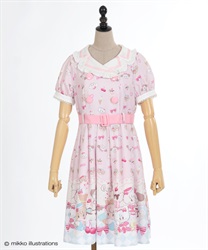 axes femme kawaii / ダイナーカフェジャンパースカート M