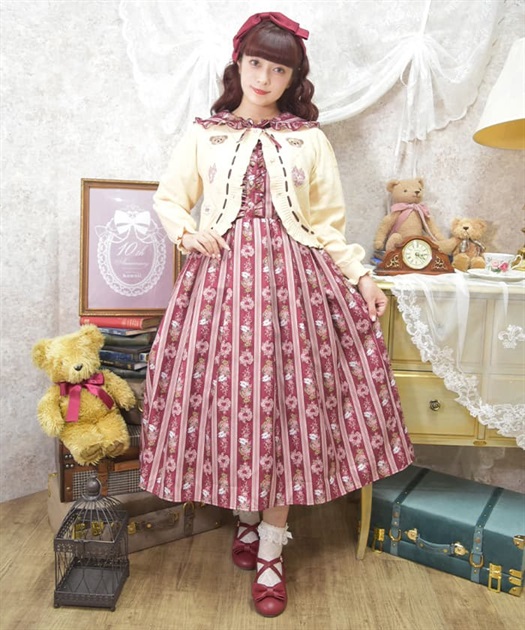 RosyBear柄ワンピース【Web限定商品】【期間限定販売 RosyBear柄ワンピース【Web限定商品】【期間限定販売
