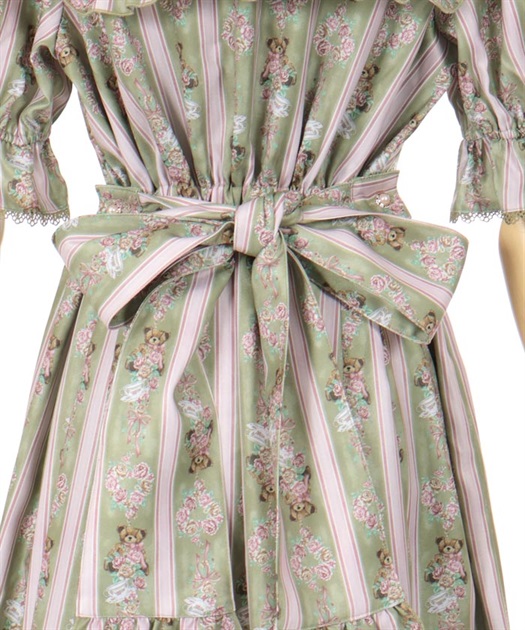 RosyBear柄ワンピース【Web限定商品】【期間限定販売 RosyBear柄ワンピース【Web限定商品】【期間限定販売