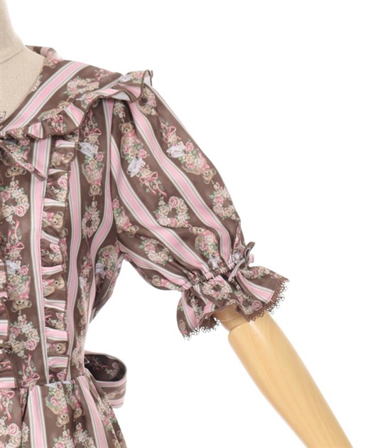 RosyBear柄ワンピース【Web限定商品】【期間限定販売 RosyBear柄ワンピース【Web限定商品】【期間限定販売